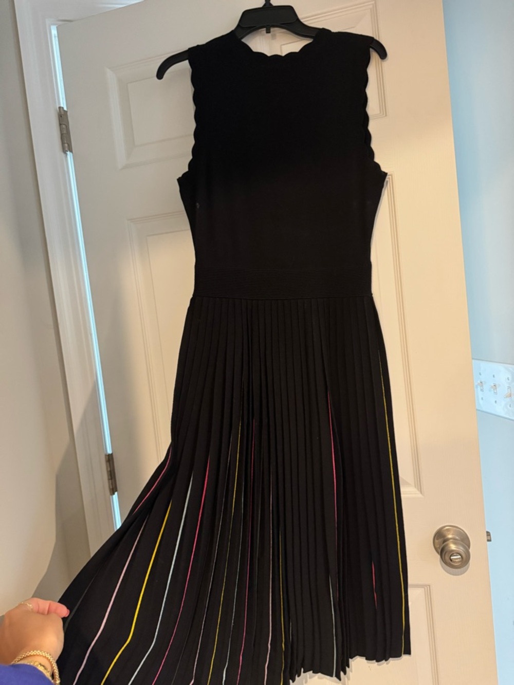 Kate Spade Black Dress with colorful Skirt